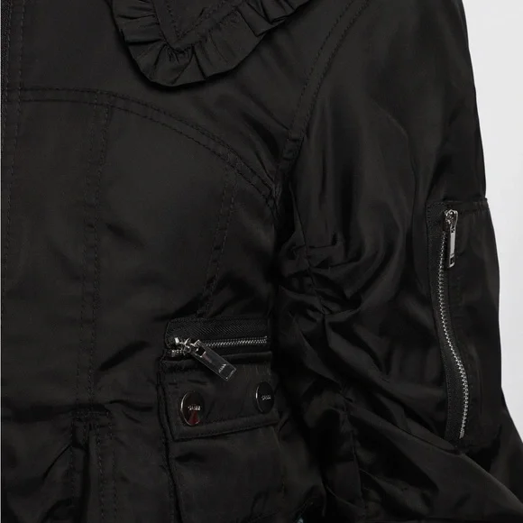 Ganni Black Ruffled Jacket - Picture 4 of 11